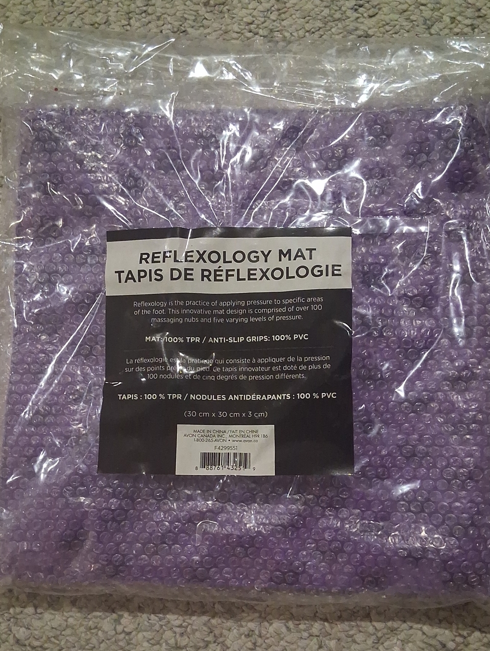 Reflexology Mat - Purple-New In PACKAGE